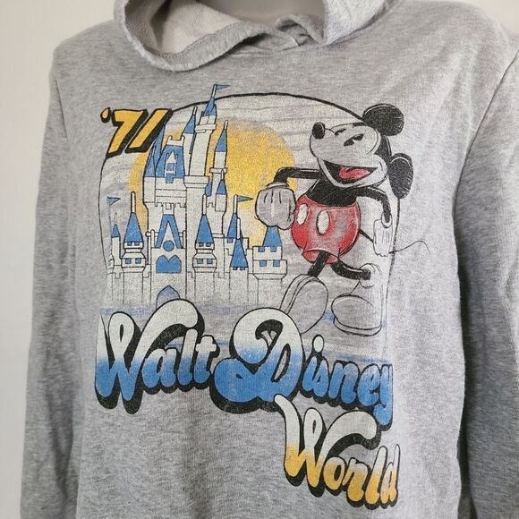 Disney Parks Retro Print Pullover Hoodie sz M‎ - Picture 2 of 5